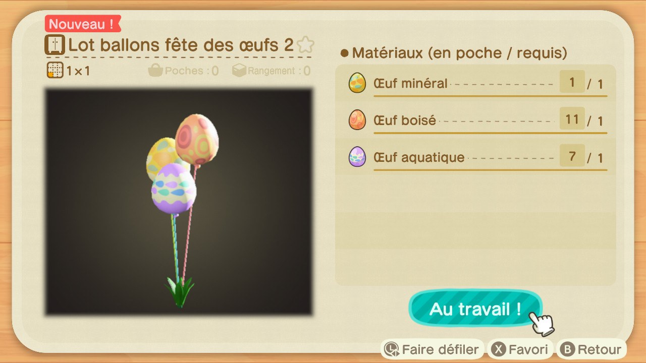 Animal Crossing New Horizons : Tous les plans de bricolage et objets de